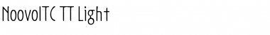 NoovoITC TT Light Font Title Preview