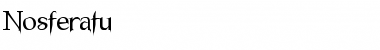 Nosferatu Regular Font Title Preview
