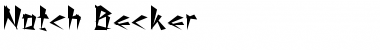 Notch Becker Normal Font Title Preview