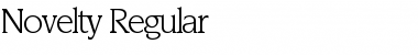 Novelty Regular Font Title Preview