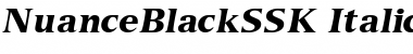 NuanceBlackSSK Italic Font Title Preview
