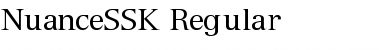 NuanceSSK Regular Font Title Preview