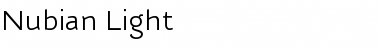 Nubian-Light Light Font Title Preview