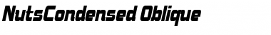 NutsCondensed Oblique Font Title Preview