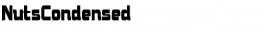 NutsCondensed Regular Font Title Preview