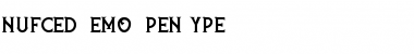 nufced DEMO Regular Font Title Preview