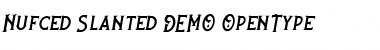 Nufced DEMO Italic Font Title Preview