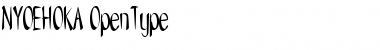 NYOEHOKA Regular Font Title Preview