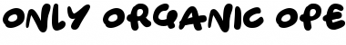 Only Organic Regular Font Title Preview