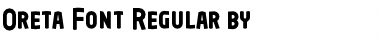 Oreta Regular Font Title Preview