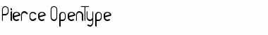 Pierce Regular Font Title Preview