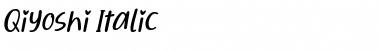 Qiyoshi Italic Font Title Preview
