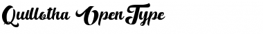 Quillotha Regular Font Title Preview
