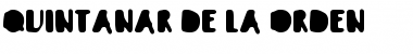 Quintanar de la Orden Regular Font Title Preview