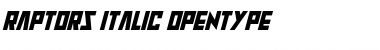 Raptors Italic Font Title Preview