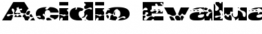Acidio Evaluation Font Title Preview