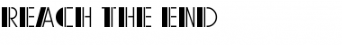 Reach the End Regular Font Title Preview
