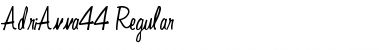AdriAnna44 Regular Font Title Preview