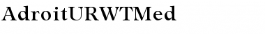 AdroitURWTMed Regular Font Title Preview