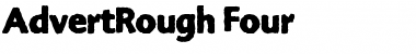 AdvertRough Four Font Title Preview