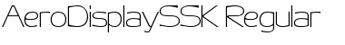 AeroDisplaySSK Regular Font Title Preview