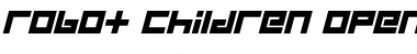 Robot Children Regular Font Title Preview