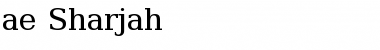 ae_Sharjah Regular Font Title Preview