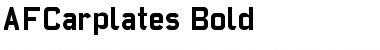 AFCarplates Bold Font Title Preview