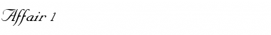 Affair 1 Italic Font Title Preview