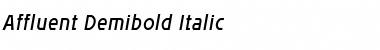 Affluent Demibold Italic Font Title Preview