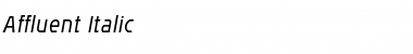 Affluent Italic Font Title Preview