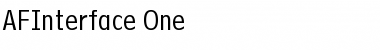 AFInterface Regular Font Title Preview