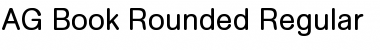 AG Book Rounded Regular Font Title Preview