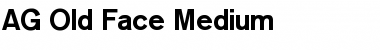 AG Old Face Medium Font Title Preview