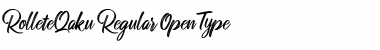 Rollete Qaku Regular Font Title Preview
