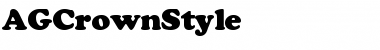 AGCrownStyle Normal Font Title Preview