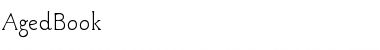 AgedBook Regular Font Title Preview