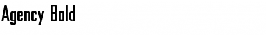 Agency Bold Font Title Preview