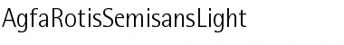 Agfa Rotis Semisans Light Regular Font Title Preview