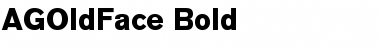 AGOldFace Bold Font Title Preview