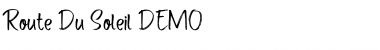 Route Du Soleil DEMO Regular Font Title Preview