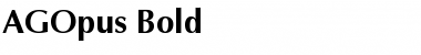 AGOpus Bold Font Title Preview