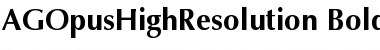 AGOpusHighResolution Bold Font Title Preview