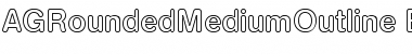 AGRoundedMediumOutline-Book Book Font Title Preview