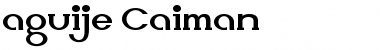 aguije Caiman Regular Font Title Preview