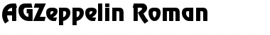 AGZeppelin Roman Font Title Preview