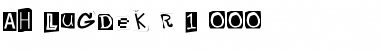 AH_LuGDeK_R Regular Font Title Preview