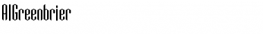 AIGreenbrier Medium Font Title Preview