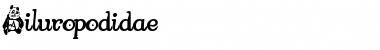 Ailuropodidae Regular Font Title Preview