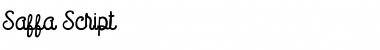 Saffa Script Script Monoline Font Title Preview